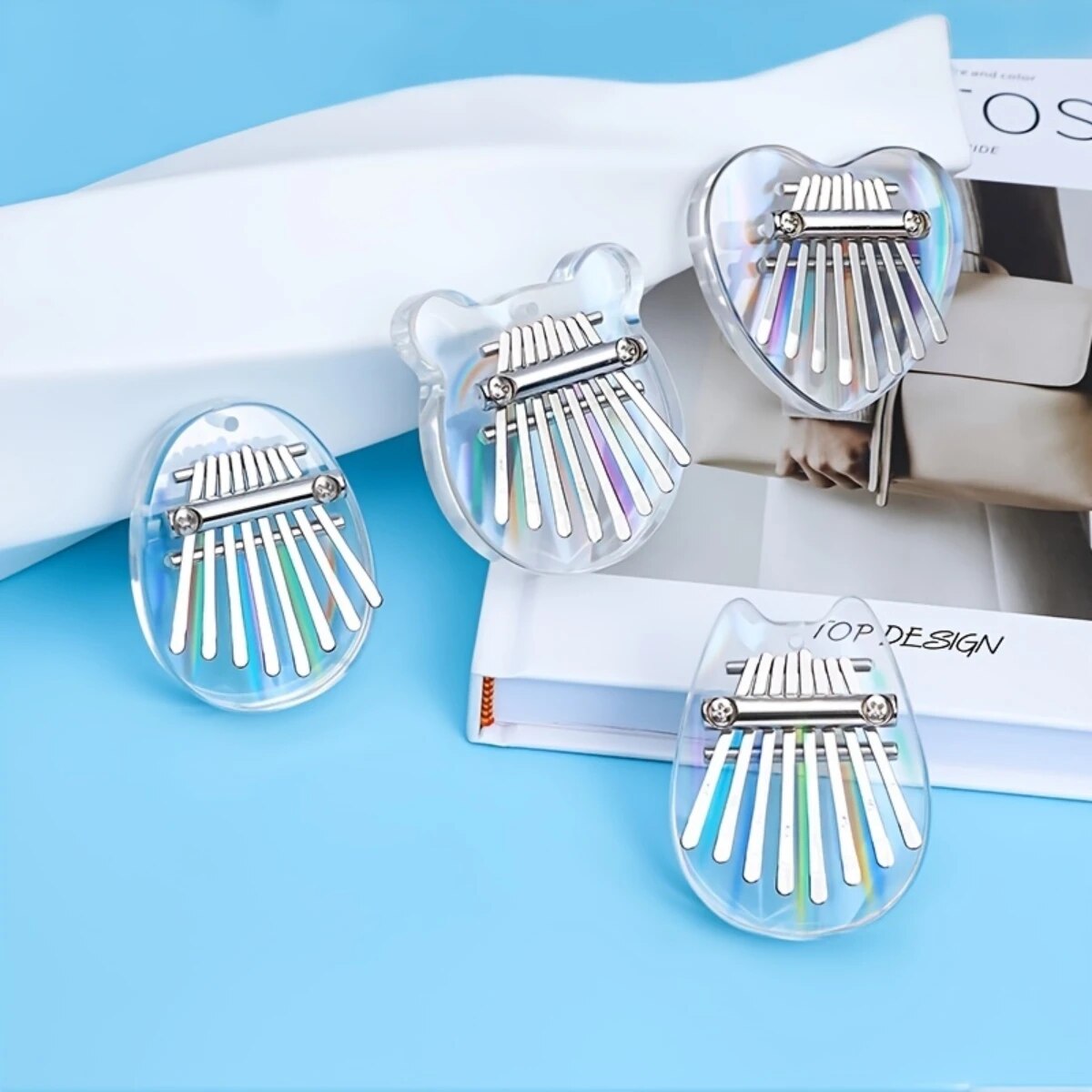 Musical Instrument Piano - Miwayer 8 tuşları Mini Kalimba gökkuşağı