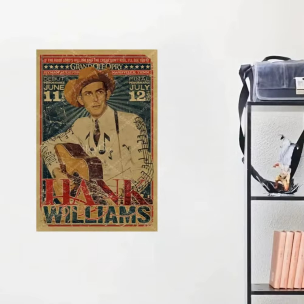 Hank Williams Metal Tabela Ret - Musical Instrument Sign incelemesi ve fiyatı