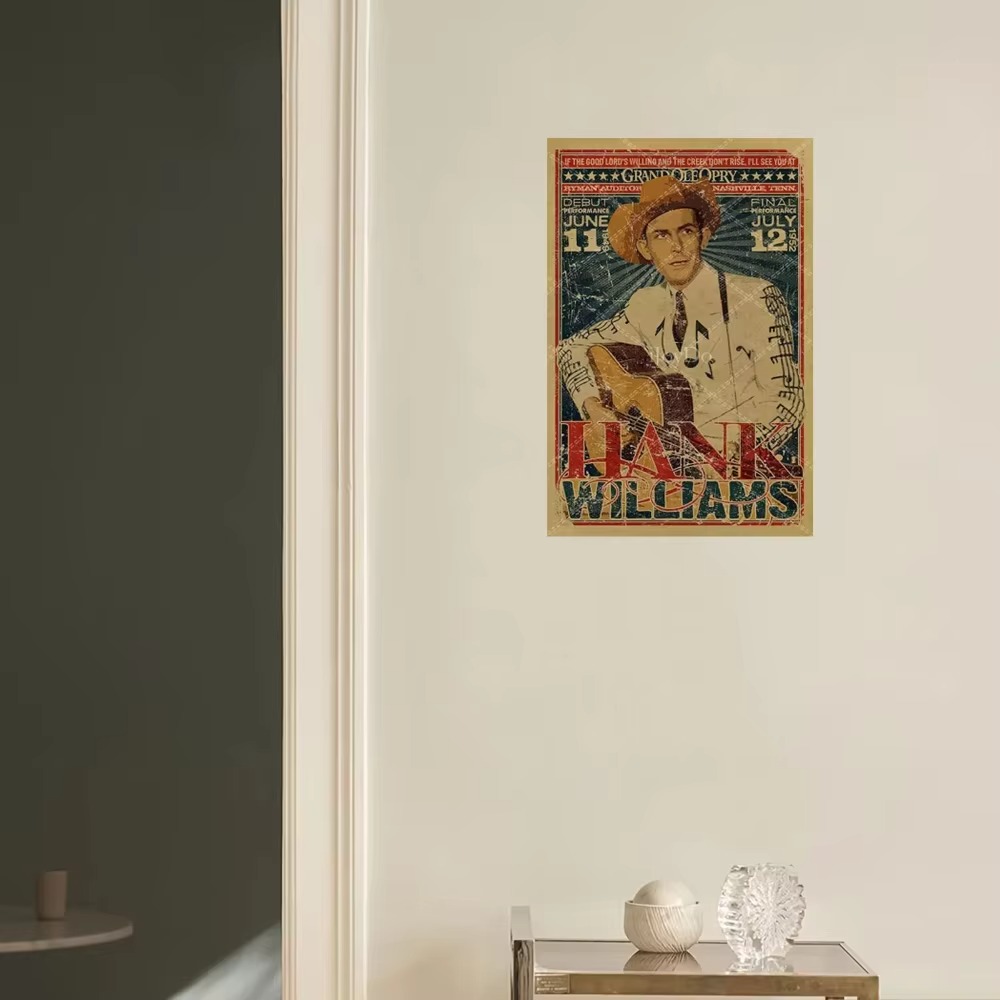 Hank Williams Metal Tabela Ret - Musical Instrument Sign incelemesi ve fiyatı
