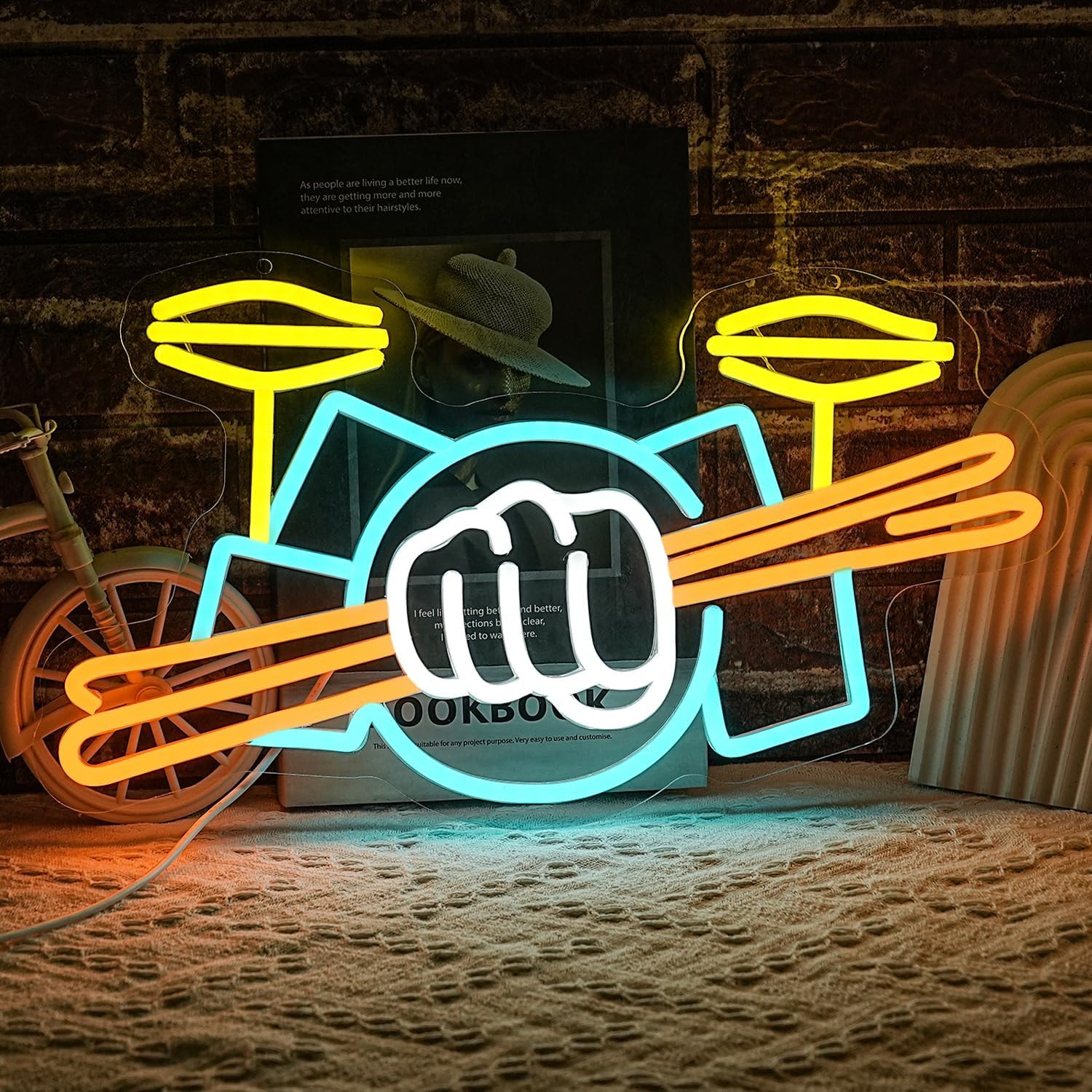 Davul Seti Neon Tabela USB Güç - Musical Instrument Of incelemesi ve fiyatı