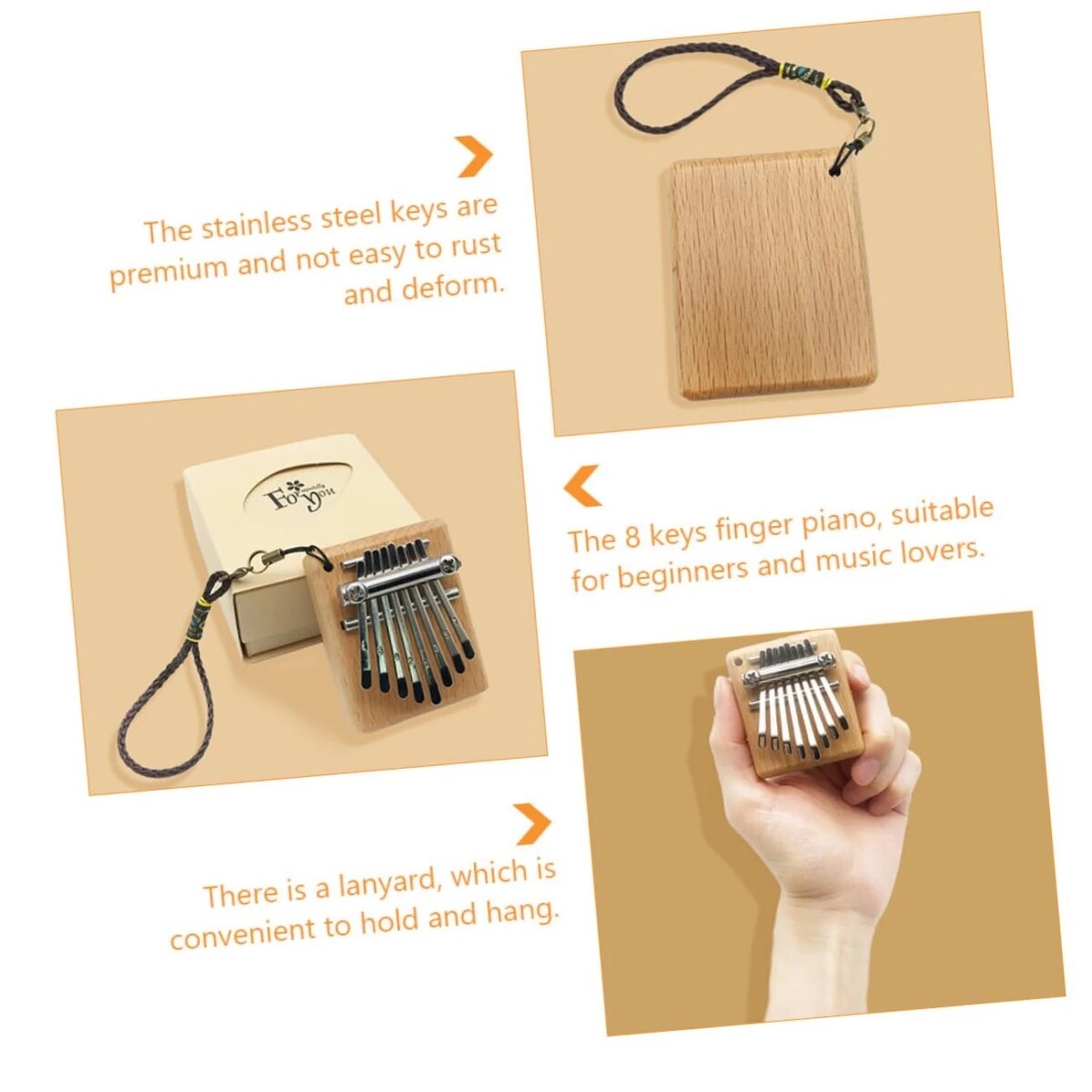 Miwayer Mini Kalimba 8 anahtar - Musical Instrument Piano incelemesi ve fiyatı