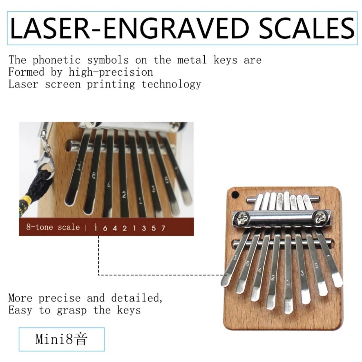 Miwayer Mini Kalimba 8 anahtar - Musical Instrument Piano incelemesi ve fiyatı