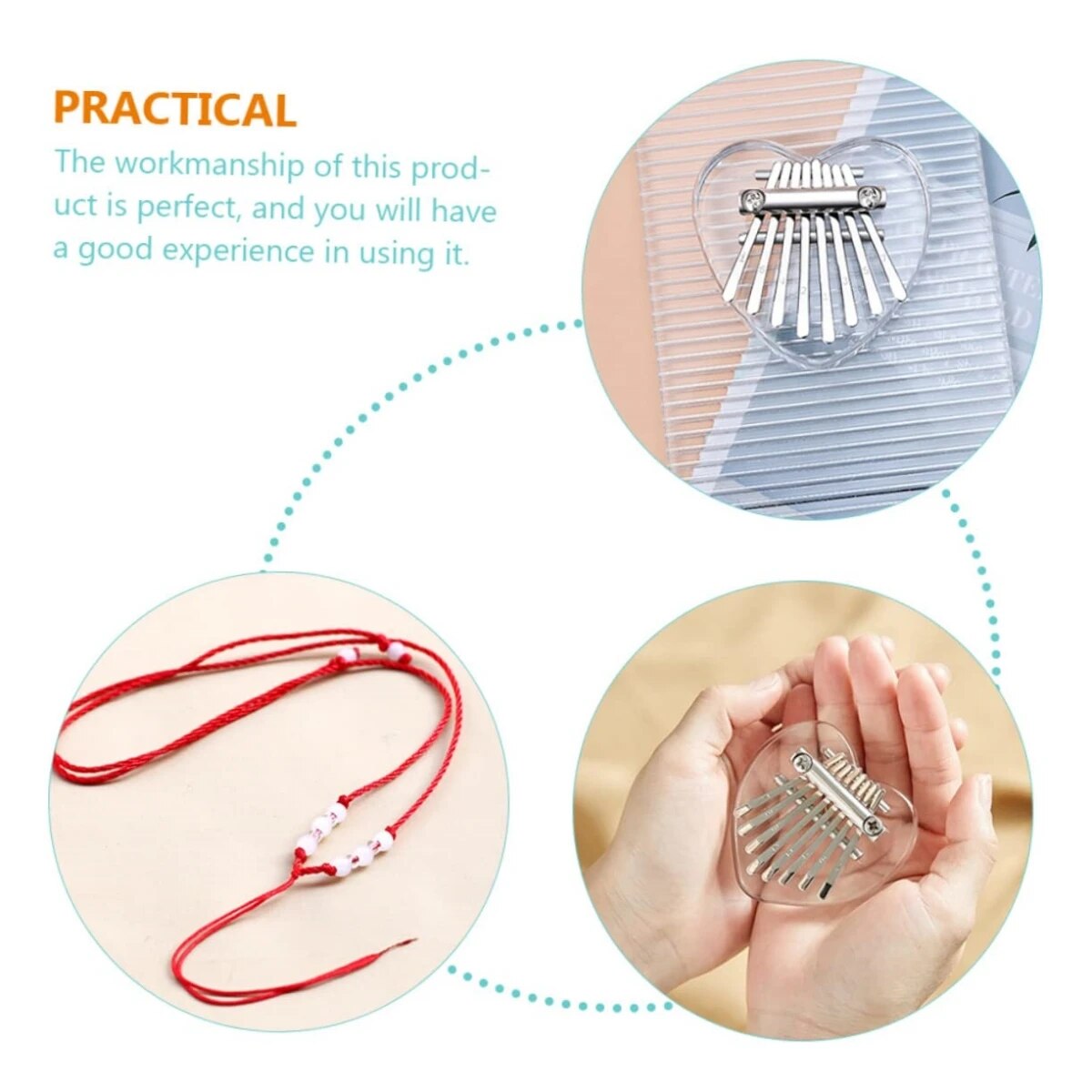 Miwayer 8 tuşları Mini Kalimba - Musical Instrument Piano incelemesi ve fiyatı