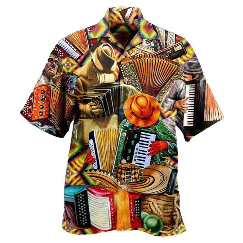 Gitar müzik grafik havai gömle - Musical Instrument Hawaiian incelemesi ve fiyatı