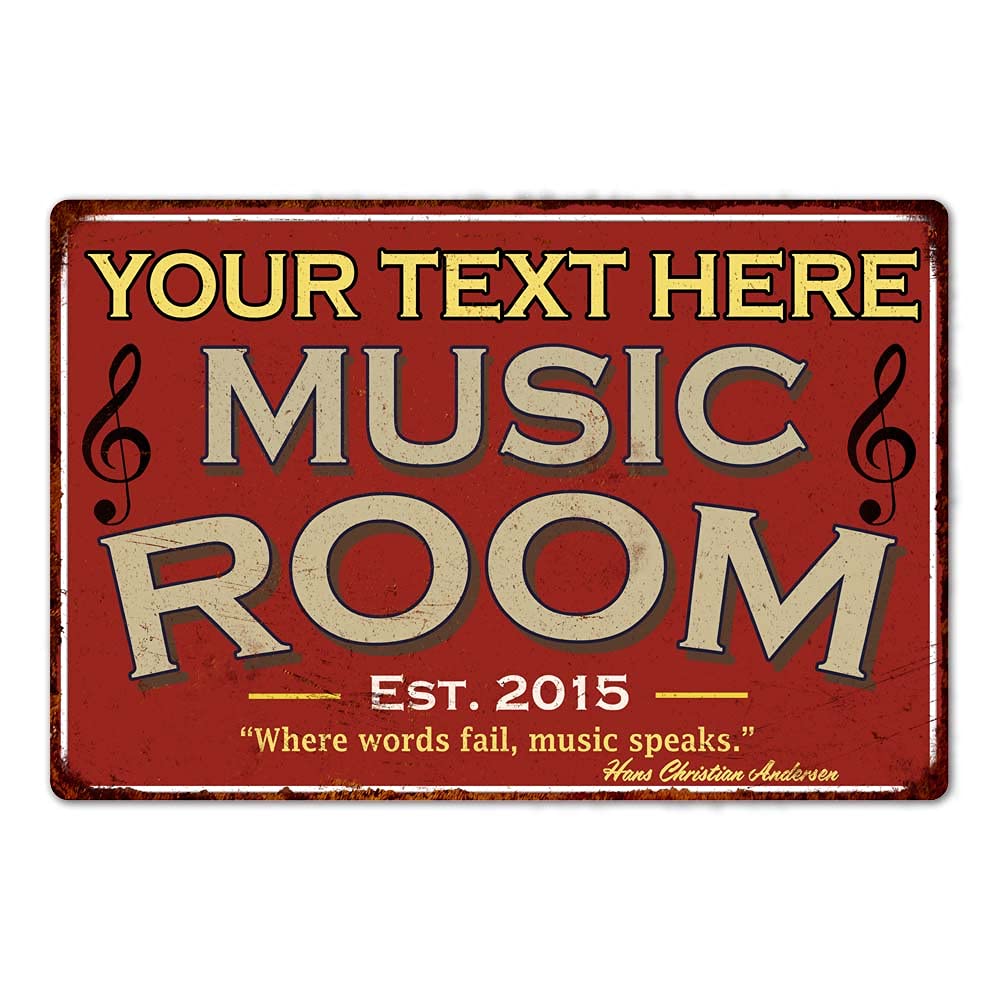 Kişiselleştirilmiş Müzik Odası - Musical Instrument Sign incelemesi ve fiyatı