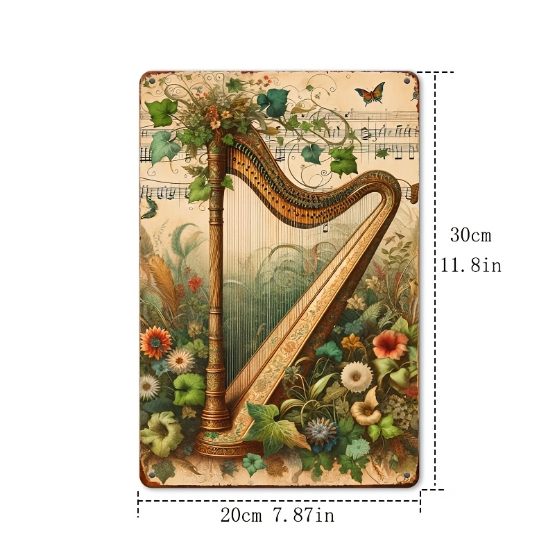 Vintage Arp Çiçekli Nota Metal - Musical Instrument Sign incelemesi ve fiyatı