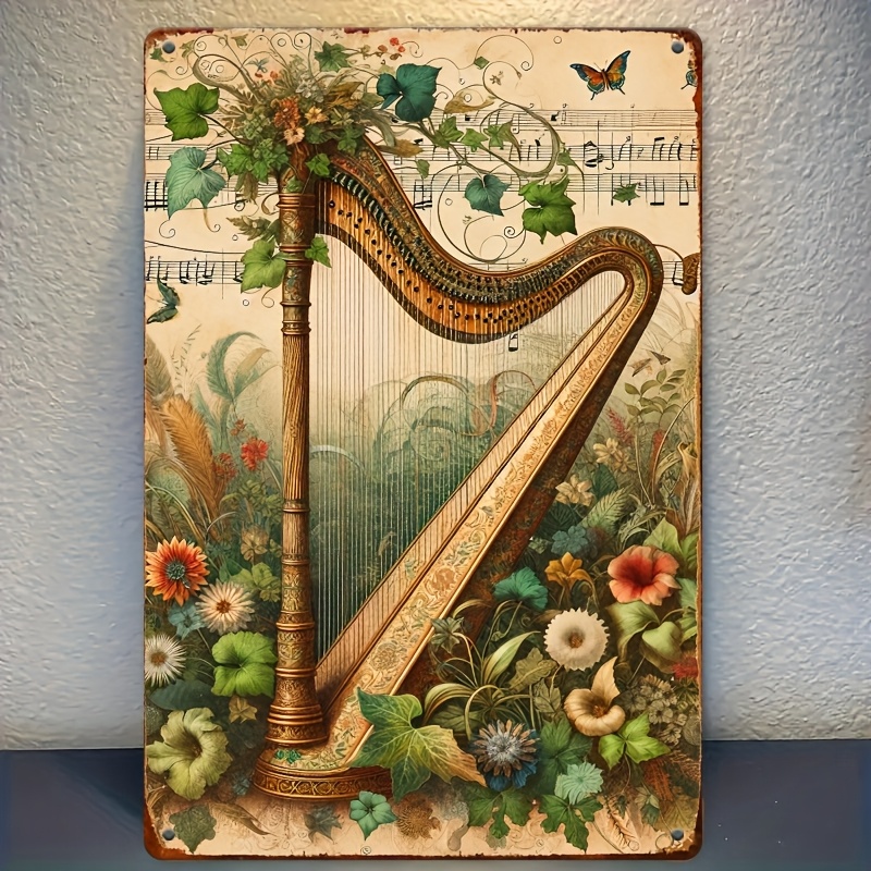 Vintage Arp Çiçekli Nota Metal - Musical Instrument Sign incelemesi ve fiyatı