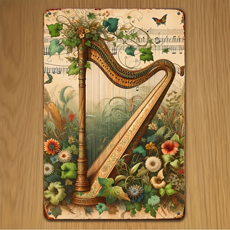 Vintage Arp Çiçekli Nota Metal - Musical Instrument Sign incelemesi ve fiyatı