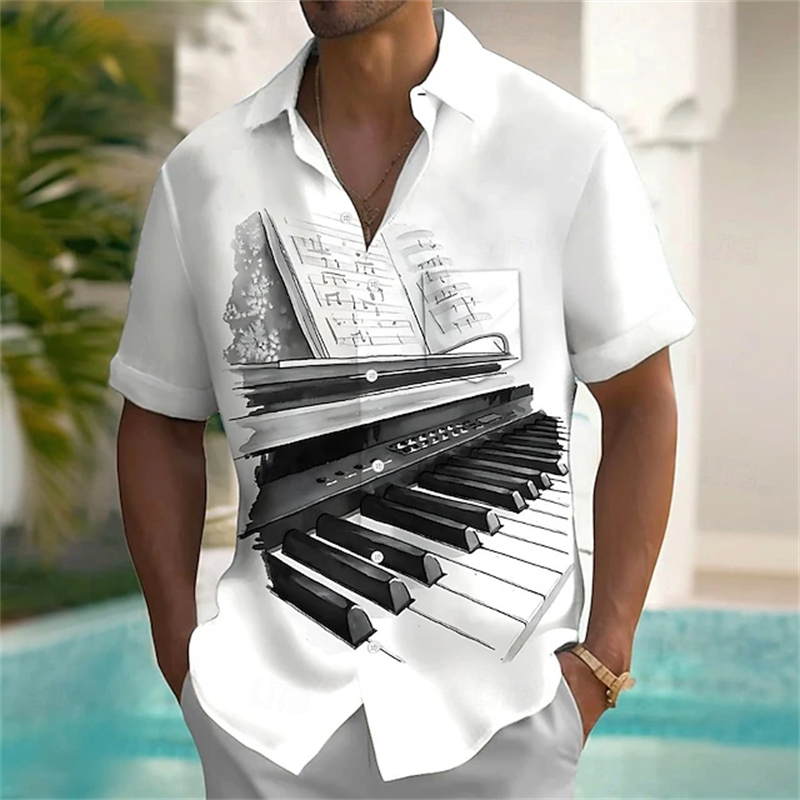 Yeni Yaz Tropikal Hawaii Gömle - Musical Instrument Hawaiian incelemesi ve fiyatı