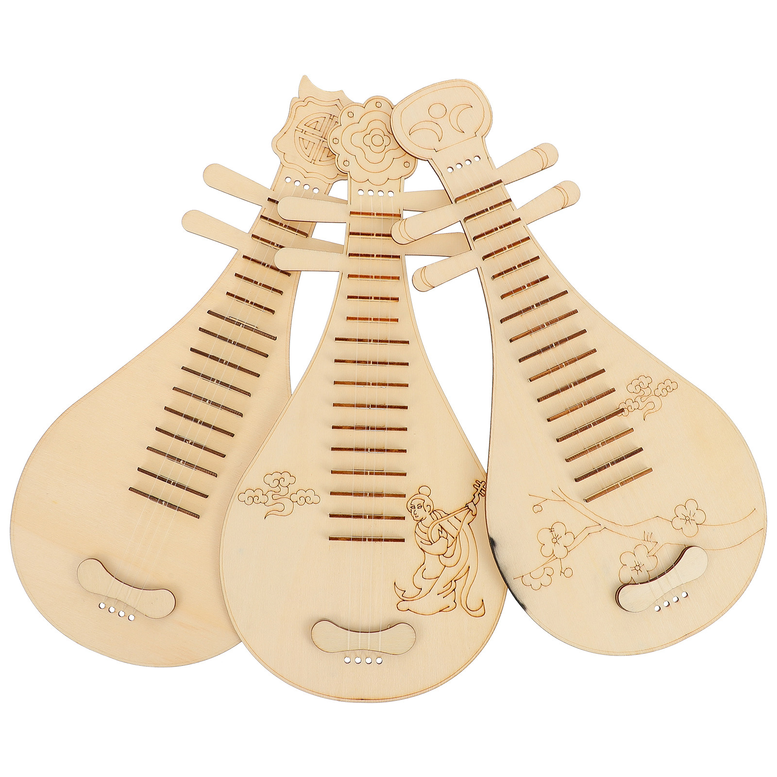 3 Parçalı Ahşap Çin Tarzı Lüt  - Musical Instrument In Drawing incelemesi ve fiyatı