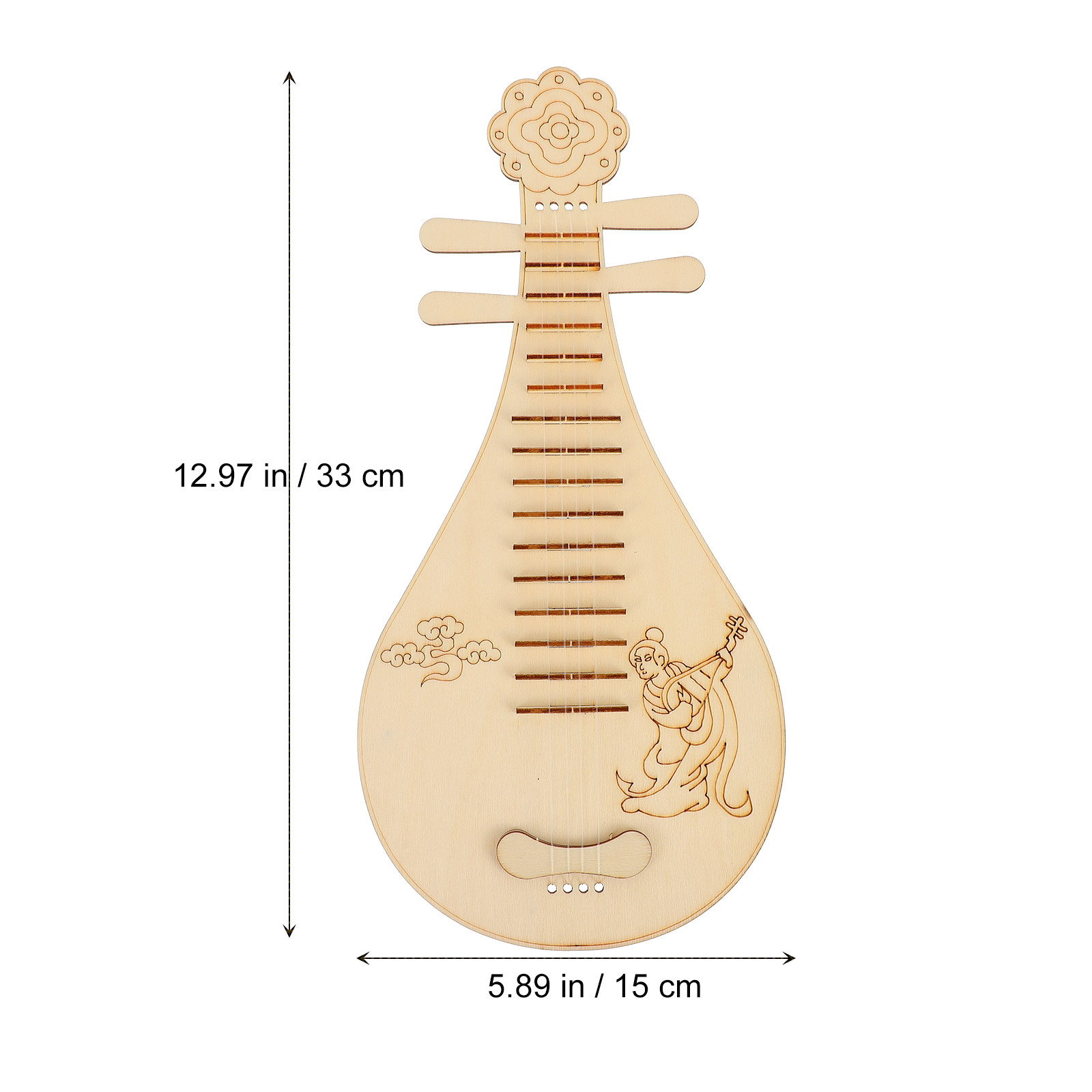 3 Parçalı Ahşap Çin Tarzı Lüt  - Musical Instrument In Drawing incelemesi ve fiyatı