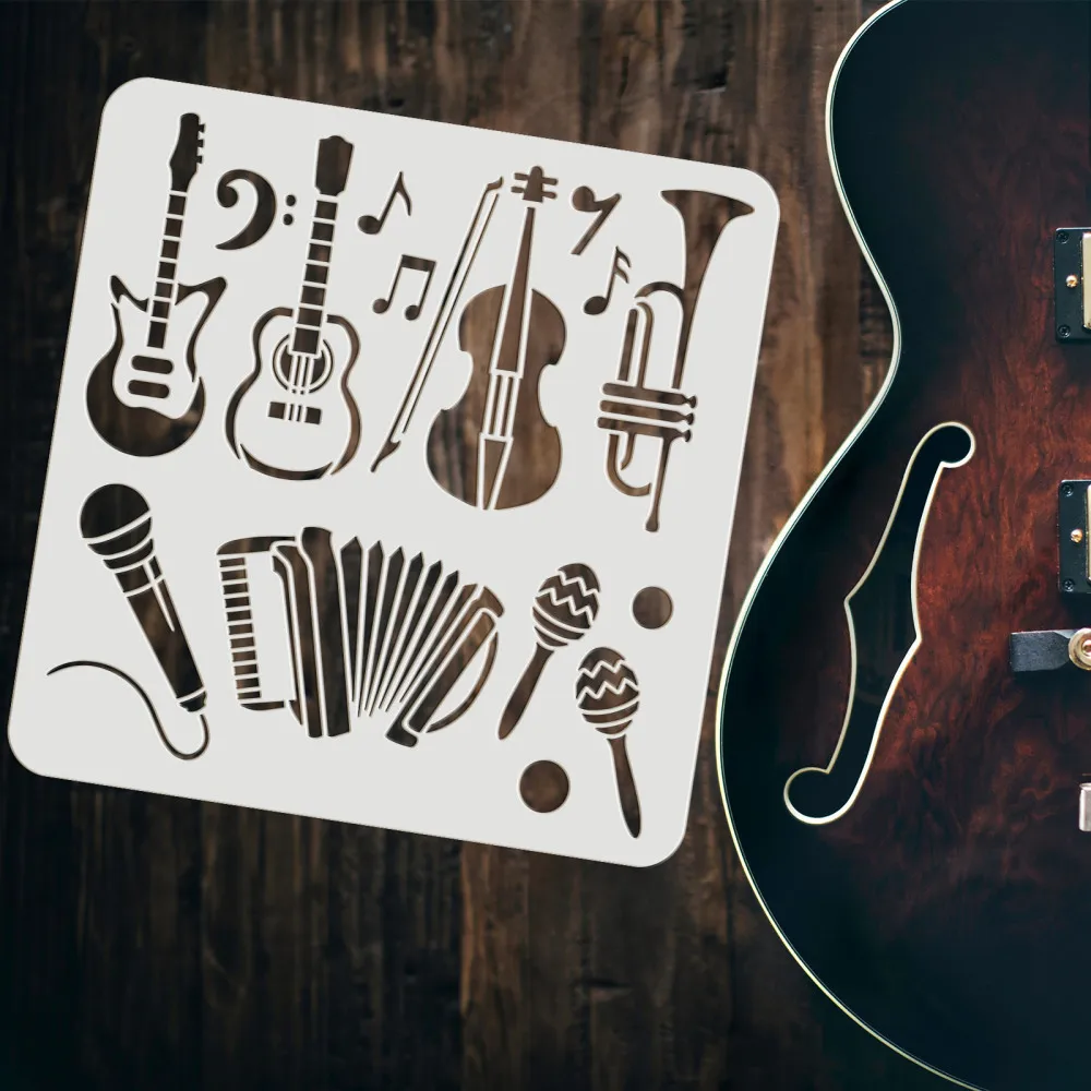 2 adet müzik aletleri şablonla - Musical Instrument In Drawing incelemesi ve fiyatı