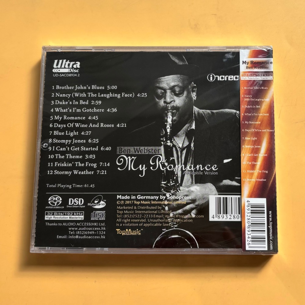 Ben Webster My Romance Caz CD' - Musical Instrument Of incelemesi ve fiyatı